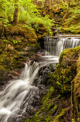 Cascading Waterfall Juneau Alaska