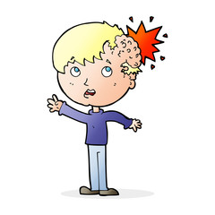 cartoon injured head