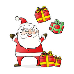 cartoon santa claus
