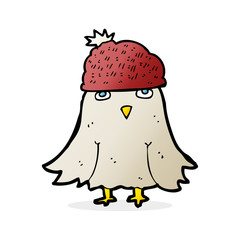 cartoon owl wearing hat