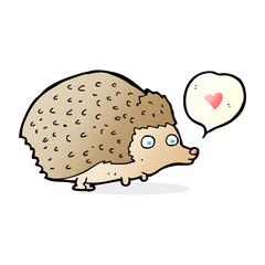 cartoon cute hedgehog