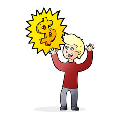 making money cartoon