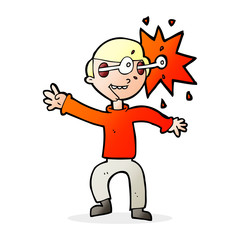 cartoon amazed man