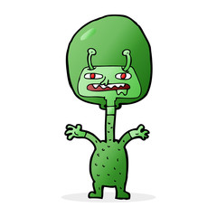 cartoon space alien