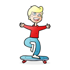 cartoon skater boy