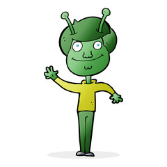 cartoon space alien