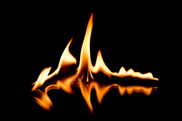 licking flames