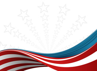 Obraz premium american flag with stars 