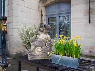 Foto op Aluminium Statue of cupid with narcissus © skymoon13