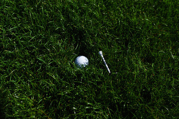 Golf Ball at a Field in California