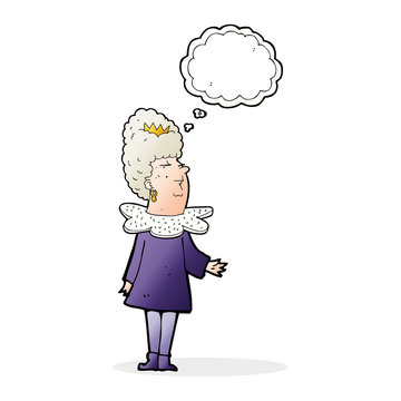 recommend clip art: cartoon queen with thought bubble