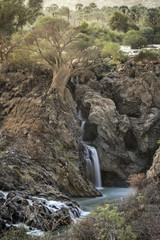 Epupa falls on the border of Namibia and Angola