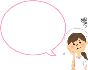 看護士　困る　吹き出し