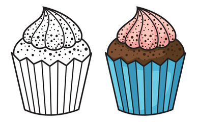 cupcake vector