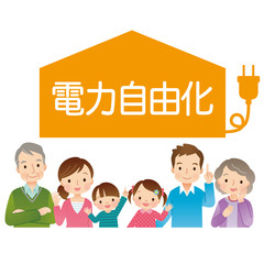 電力自由化　家族
