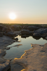 Fototapeta premium Mini canyon in upcountry of Thailand, Ubonratchatani province. Native call 