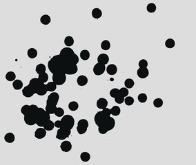 Splatter Black Ink Background.
