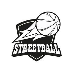Fototapeta premium Streetball logo set