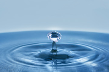 Beautiful splash of Water Drop. Freeze action