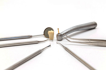 Dental instruments. Dentures and medical equipment and tools