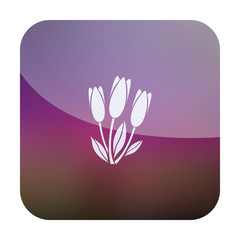 vector icon of flower