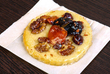 Pastry with nuts and berries