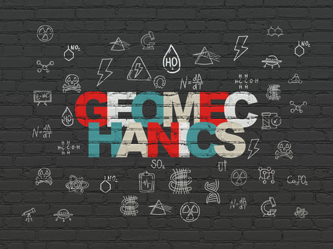Science concept: Geomechanics on wall background