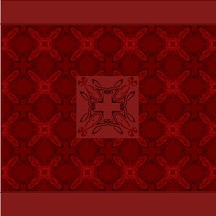 abstract red vintage background with cross pattern