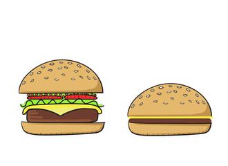 burger infographic