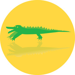 Icon toy of crocodile