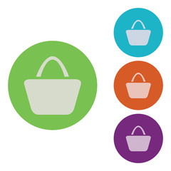 vector icon of women's handbag