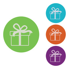 vector icon of gift box