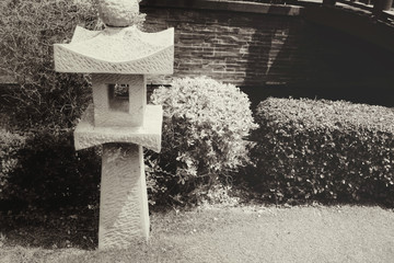 Lamp in japan garden