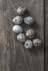 Obraz premium Quail eggs on the table