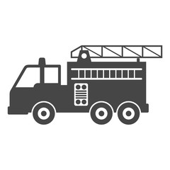 Fire truck, Fire station icon
