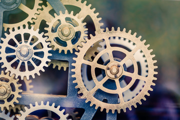 Industrial clock transmission gear set details