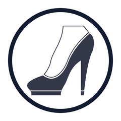 vector icon of womens shoes