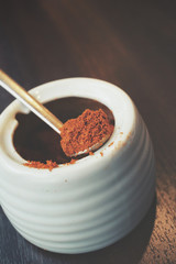 Paprika powder spices