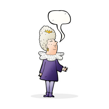 recommend clip art: cartoon queen with speech bubble