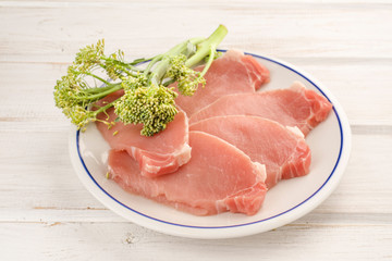 loin steaks with parsley and other plant foods