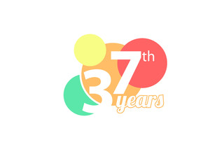 simple birthday and colorful