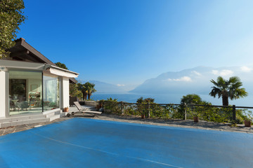 Terrace of a mountain home