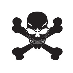 Crossbones and skull death 
