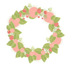 Floral wreath made of asters