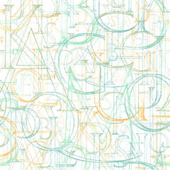 Wallpaper seamless pattern with Modern Roman Classic Alphabet