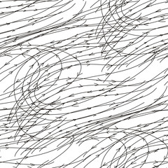 Hand drawn arrows wallpaper seamless pattern