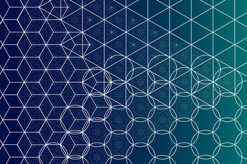 Fototapeta premium Sacred geometry symbols and elements background.