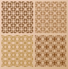 set of vintage texture from old pattern