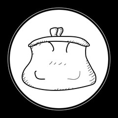 Simple doodle of a purse