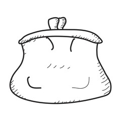 Simple doodle of a purse